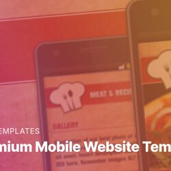 Admirable New Premium Mobile Website Templates Preview