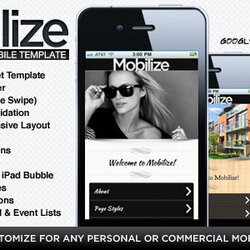 Swell Best Mobile Website Templates Mobilize