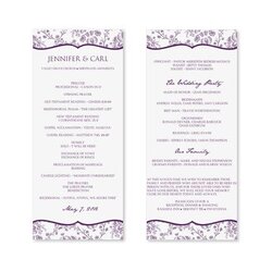 Outstanding Instant Download Wedding Program Template By Templates Programs
