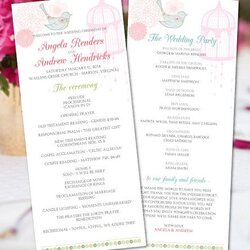 Brilliant Wedding Program Template Download By On Templates Programs