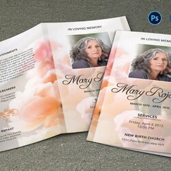Best Funeral Brochure Bi Fold Template Download Graphic Cloud Booklet Memorial Printable Folder Deceased