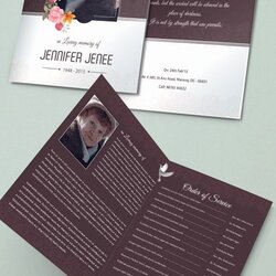 Champion Funeral Brochure Template Free Best Of Sample Programs Floral Ghana