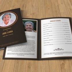 The Highest Standard Funeral Brochure Template Design Download Graphic Cloud Program Templates Obituary Word