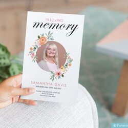Wonderful Download Funeral Pamphlet Template For Beautiful Brochure Obituary