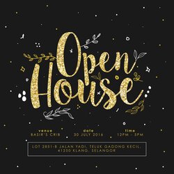 Supreme Open House Invitation Template