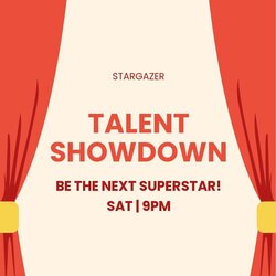 Very Good Talent Show Flyer Template Illustrator Word Apple Pages Editable