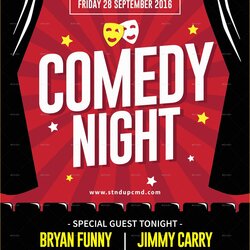 Eminent Free Printable Talent Show Flyer Template Of Comedy Night Downloads Templates Navigation Post