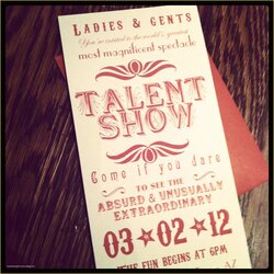 Brilliant Free Printable Talent Show Flyer Template Got Poster Party Society Activity Relief Little