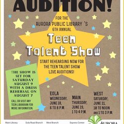 Spiffing Free Printable Talent Show Flyer Template Of Fundraiser Auditions Programs Teen Music Library