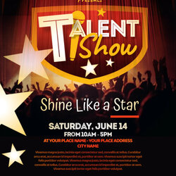 Sterling Talent Show Flyer Template Ts