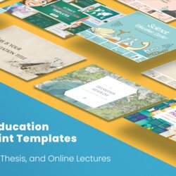 Free Education Templates For Online Lessons And Thesis Lectures