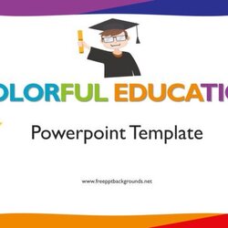 Terrific Colorful Education Templates Free