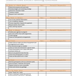 Professional Event Planning Checklist Templates Template Corporate Master Worksheets Kb