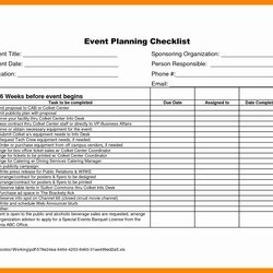 Free Event Planning Template Download Best Of