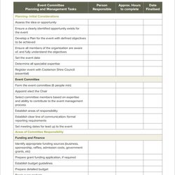 Outstanding Event Plan Template Checklist Planning Excel Word Templates Party Planner Sample Business List