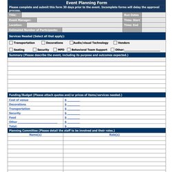 Swell Event Planner Templates Form Template Planning Plan