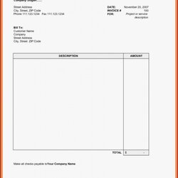 Perfect Free Invoice Template Templates Resume Examples My Xxx Hot Girl Blank