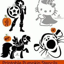 Free Printable Pumpkin Stencil Patterns Disney Hello Kitty Star Wars Stencils Halloween Avengers Kids Panda