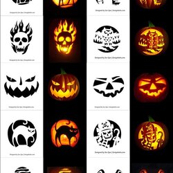 Free Printable Pumpkin Carving Stencils Halloween Scary Patterns Templates Designs Pumpkins Faces Stencil