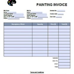 Sterling Painting Estimate Template Sample Forms