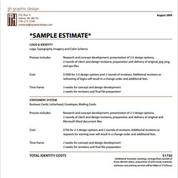 Super Painting Estimate Template Business Format Example Sample Templates Word