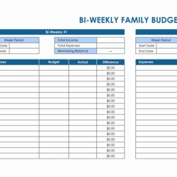 Superior Excel Bi Weekly Budget Template