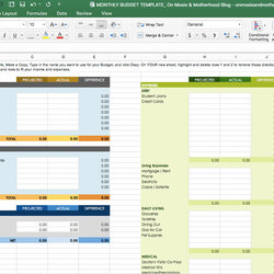 Fine Free Excel Budget Template On Moxie And Motherhood Money