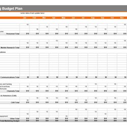 The Highest Standard Marketing Budget Plan Template Excel Templates Spreadsheets Microsoft