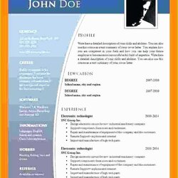 Admirable Microsoft Office Resume Templates Free Download Of Ms Word Template Fresh