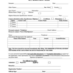 Sterling Application Form Printable Download Page Thumb Big