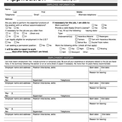 Spiffing Free Employment Job Application Form Templates Printable Template