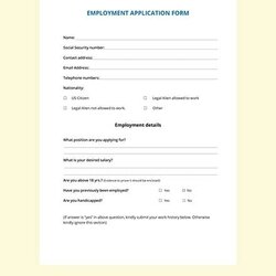 Application Form Template Free Word Documents Download Employment Intent Width