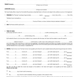 Tremendous Free Commercial Lease Agreement Ontario Template Printable Templates Large