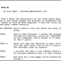 Admirable Greg Comic Book Writer Ms Word Script Template Writing Format Time Asked Folks Finally
