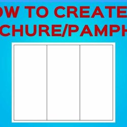 Sublime How To Create Brochure Pamphlet On Google Docs Intended For Template