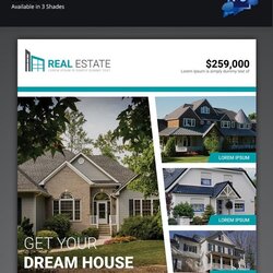 Cool Real Estate Flyer Template Free The Worst Heard For Flyers Brochures Vector