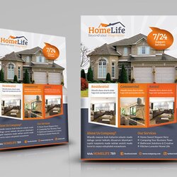 Super Professional Real Estate Flyer Template Free Flyers