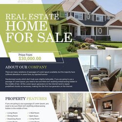 Brilliant Best Real Estate Flyer Templates And Format Template