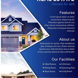 Admirable Free Real Estate Flyer Templates Word Best Professional Flyers Banner In Template Inside