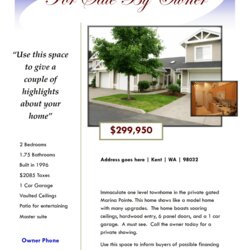 The Highest Quality Template Ideas Free Real Estate Flyer Templates With For Sale By Owner