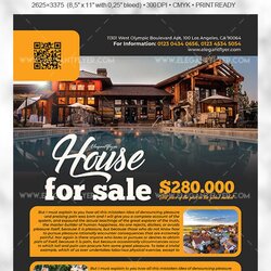Perfect Real Estate Flyer Template Download For Free Poster Selling House Freebies