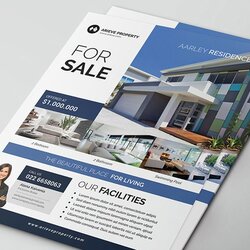 Magnificent Simple And Elegant Real Estate Flyer Flyers Templates Template House Professional Open Adobe