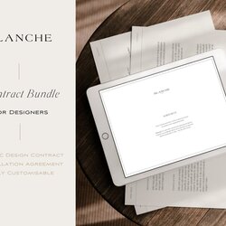 Out Of This World Graphic Design Contract Template Bundle Branding Logo