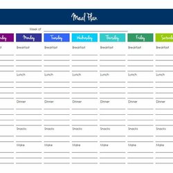 Eminent Food Diary Excel Template Diet Journal Editable Weekly Planner