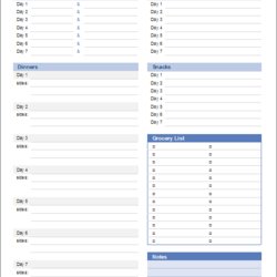 Champion Menu Planner Template Professional Word Templates Excel Weekly Meal