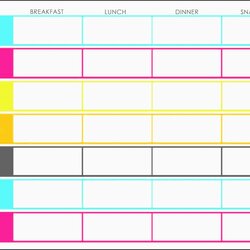 Monthly Meal Planner Sample Excel Template Weekly Menu Via Awesome Large Of