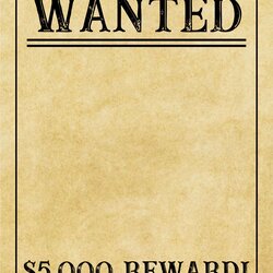 Wanted Poster Template By On Token