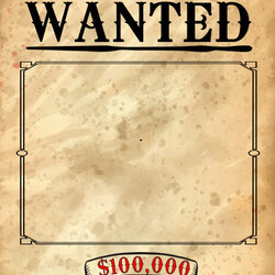 Smashing Blank Wanted Poster Template Ts