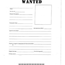 Free Wanted Poster Templates And Old West Template Person Missing Posters Kb