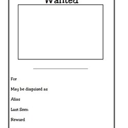 The Highest Quality Wanted Poster Template Free Word Templates